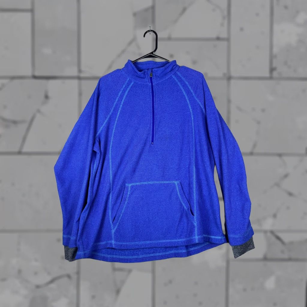 Tek Gear Tek Gear Pullover Mens Large Blue Quarter Zip Long Sleeve Pocket Athletic Top Size US L / EU 52-54 / 3 - 1 Thumbnail