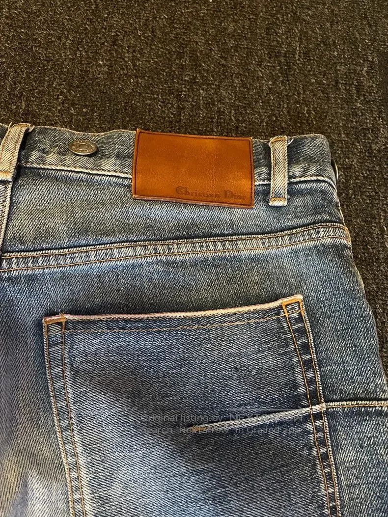 Dior Dior Distressed Denim Jeans with Paint Splatter. Size US 29 - 5 Thumbnail