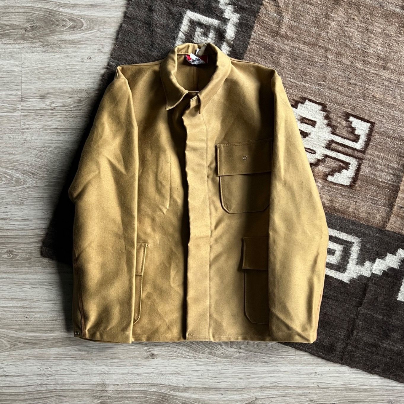 Vintage Vintage French Workwear Cotton Chore Utility Jacket 9766AC Size US M / EU 48-50 / 2 - 2 Thumbnail