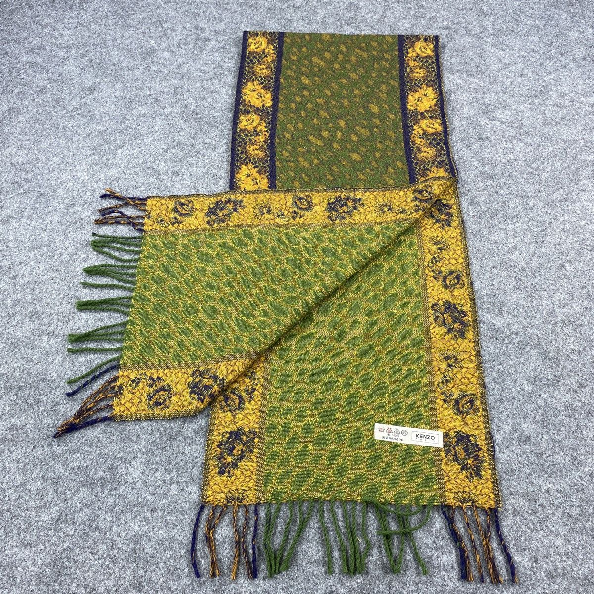 Kenzo × Vintage Kenzo Scarf # Muffler # Neckwear # D322 Size ONE SIZE - 10 Thumbnail