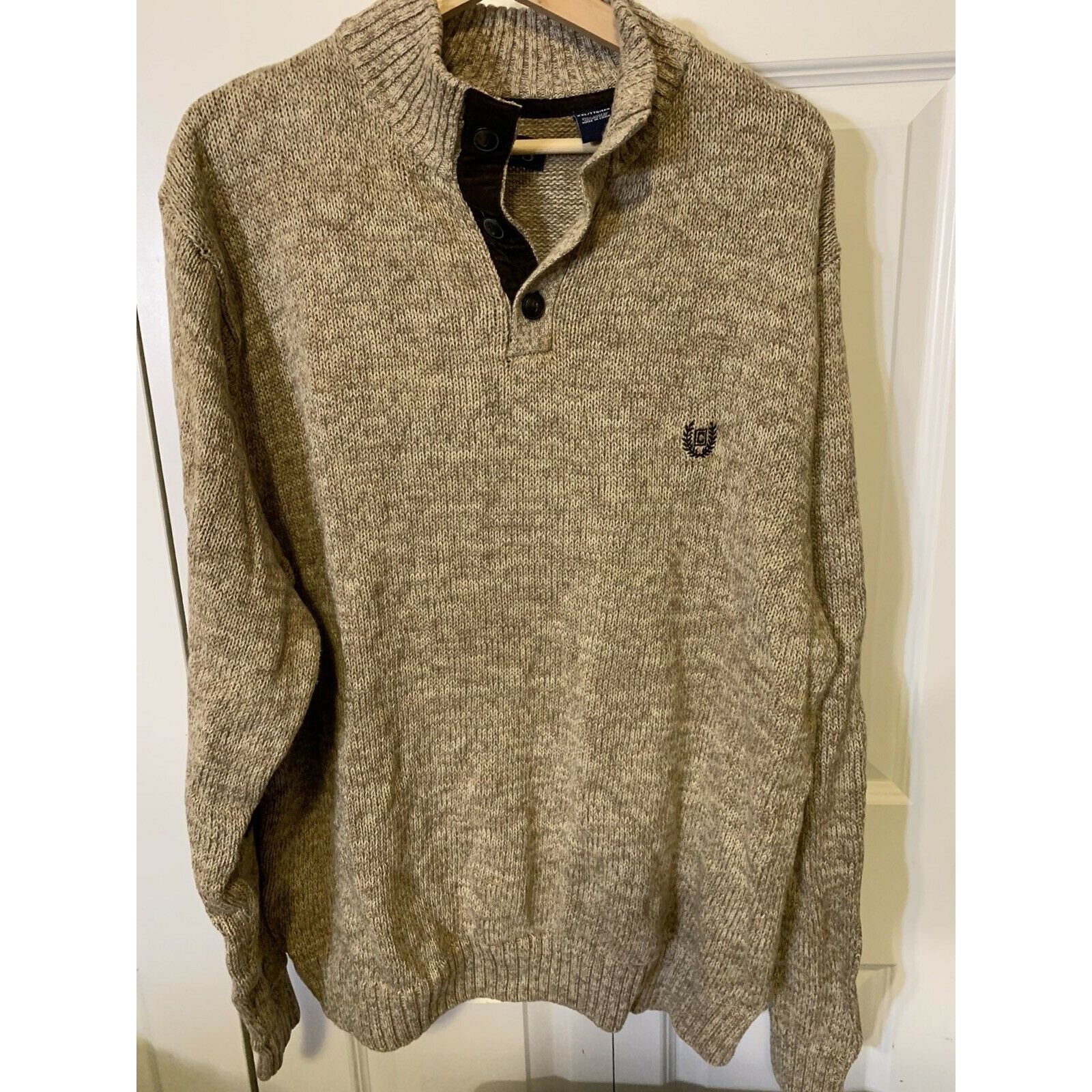 Chaps Chaps Men's Sz XXL Elbow Patch Pullover Brown Cotton Sweater Size US XXL / EU 58 / 5 - 4 Thumbnail