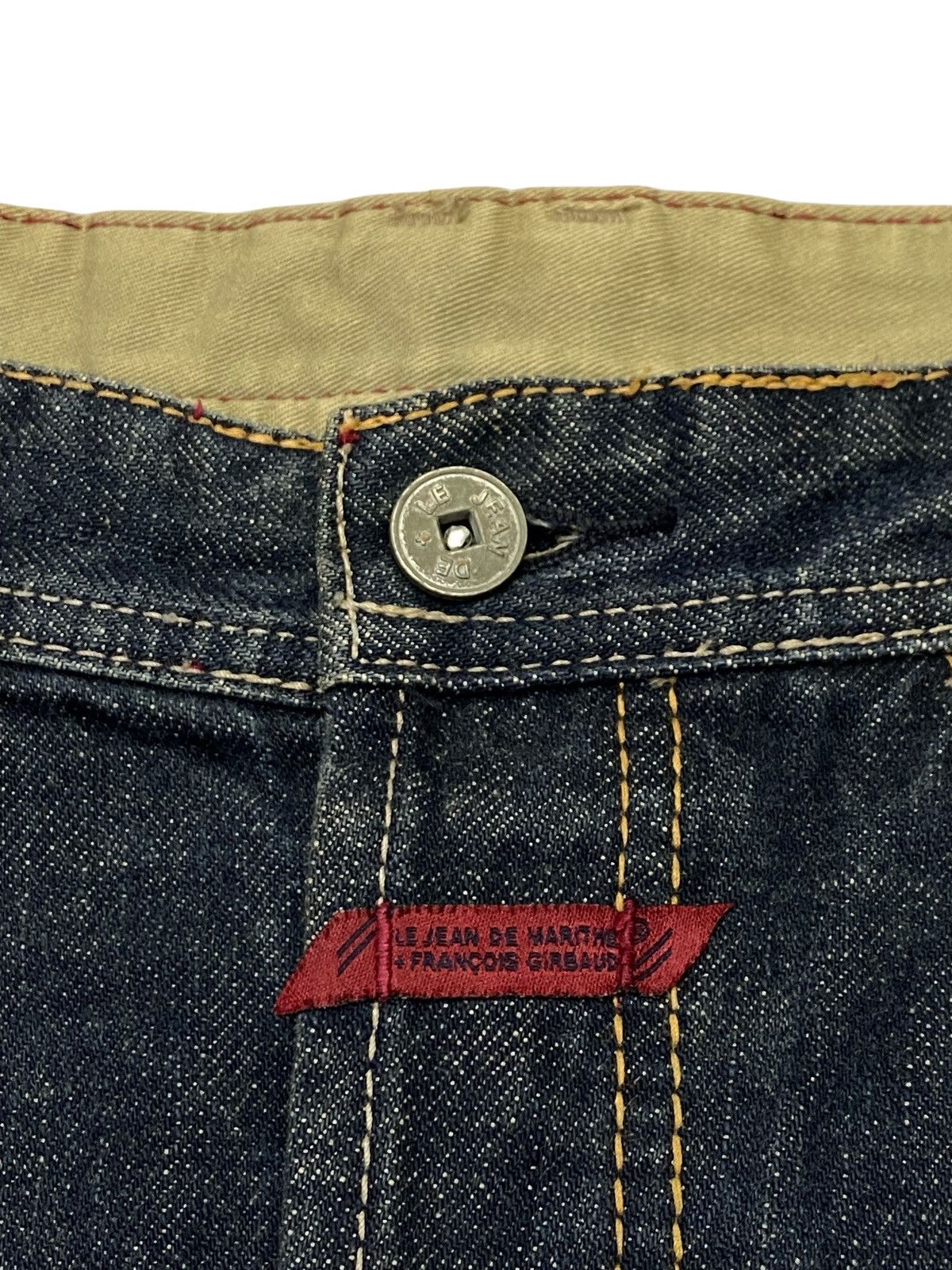 Marithe + Francois Girbaud Marithe Francois Girbaud Distressed Wide Leg Denim Pants Size US 36 / EU 52 - 10 Thumbnail