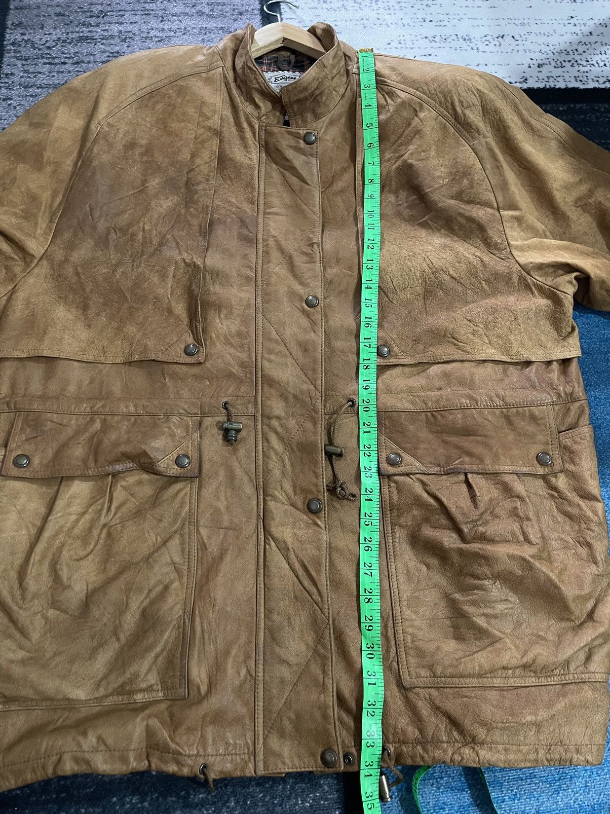 Vintage Vintage Engene Australia Cow leather Jacket Size US XL / EU 56 / 4 - 23 Thumbnail