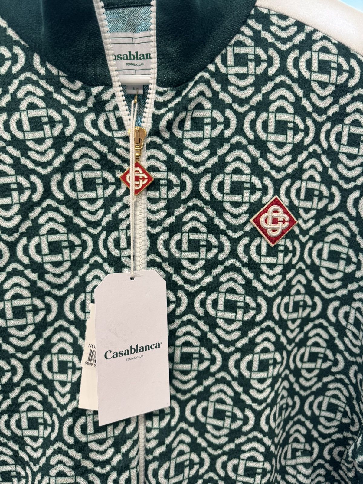 Casablanca NWT Green Monogram Track Jacket Size US L / EU 52-54 / 3 - 2 Thumbnail