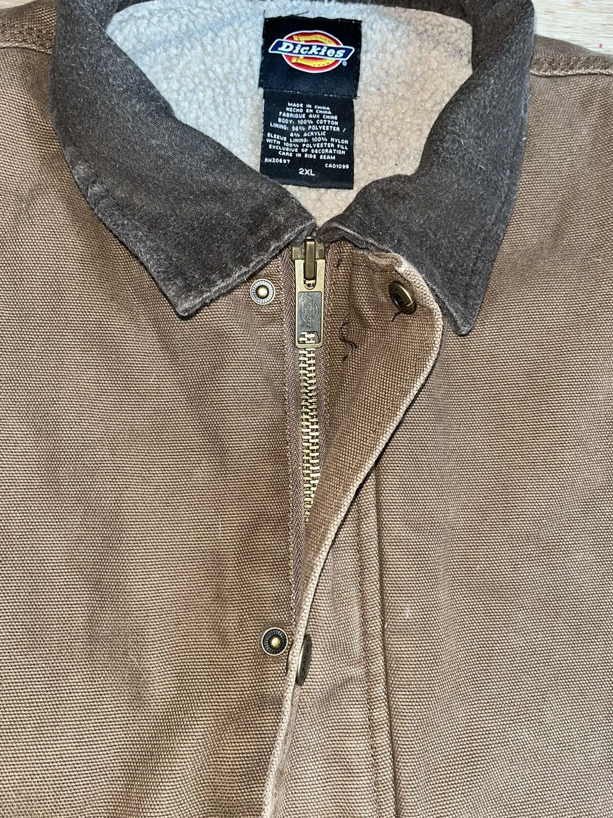 Dickies × Vintage Crazy Vintage 90’s Y2K Brown Workwear Carhartt Style Jacket Size US XXL / EU 58 / 5 - 3 Thumbnail