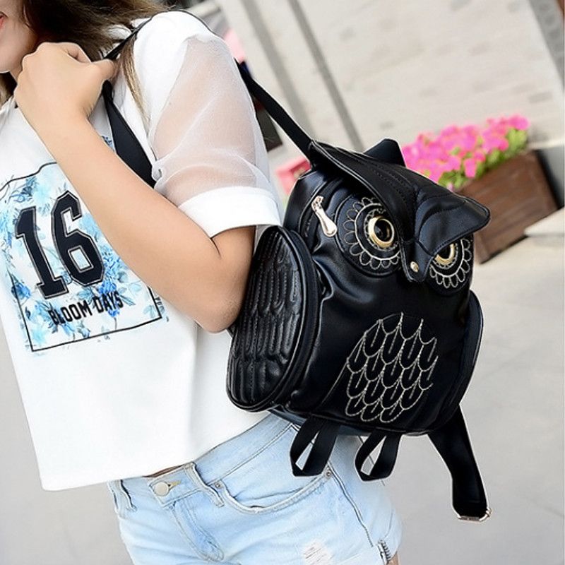 Japanese Brand Embossed Owl Backpack Size ONE SIZE - 3 Thumbnail