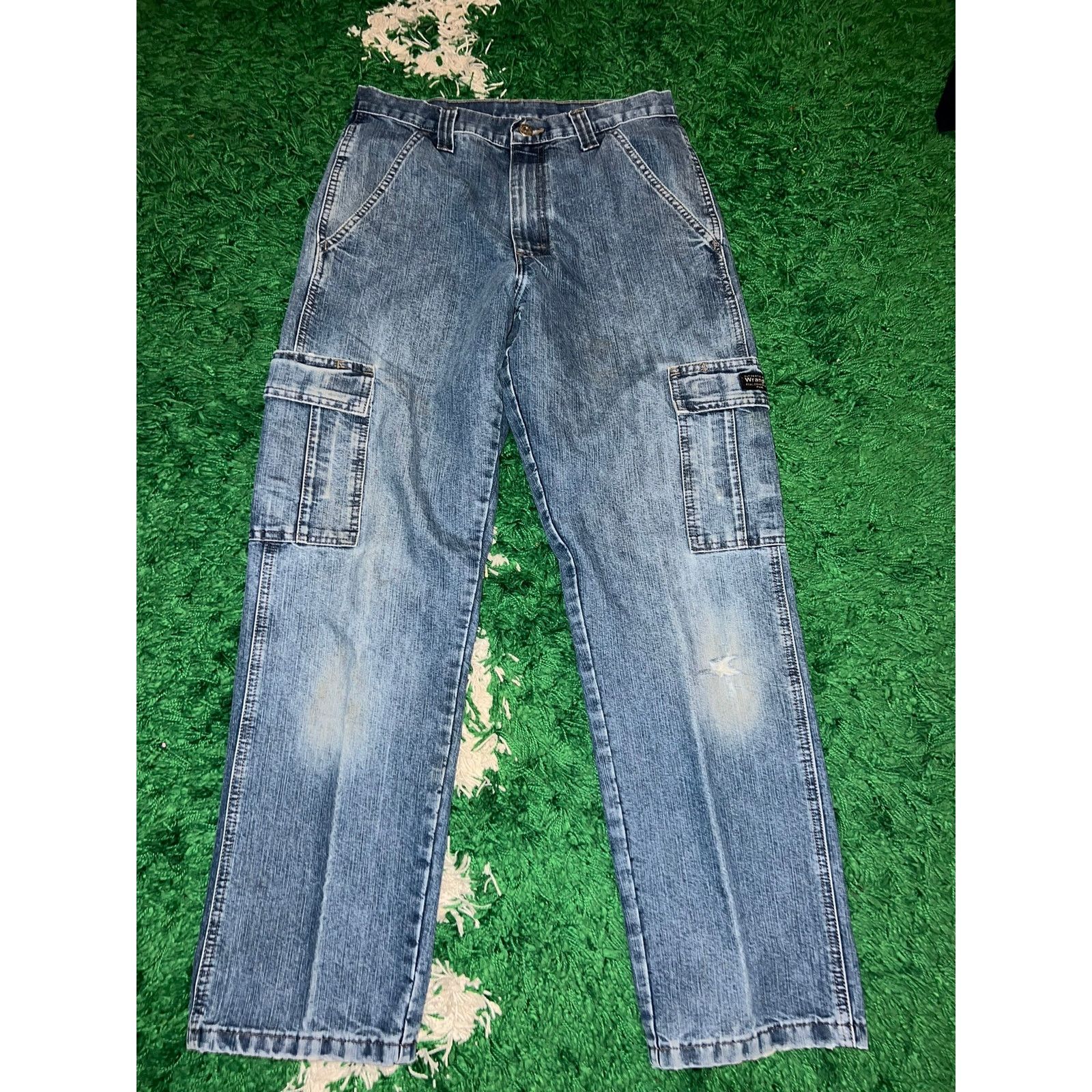 Wrangler Y2K Wrangler Dungaree Fit Double Pockets Jeans 30x32 2000s Size US 30 / EU 46 - 1 Thumbnail