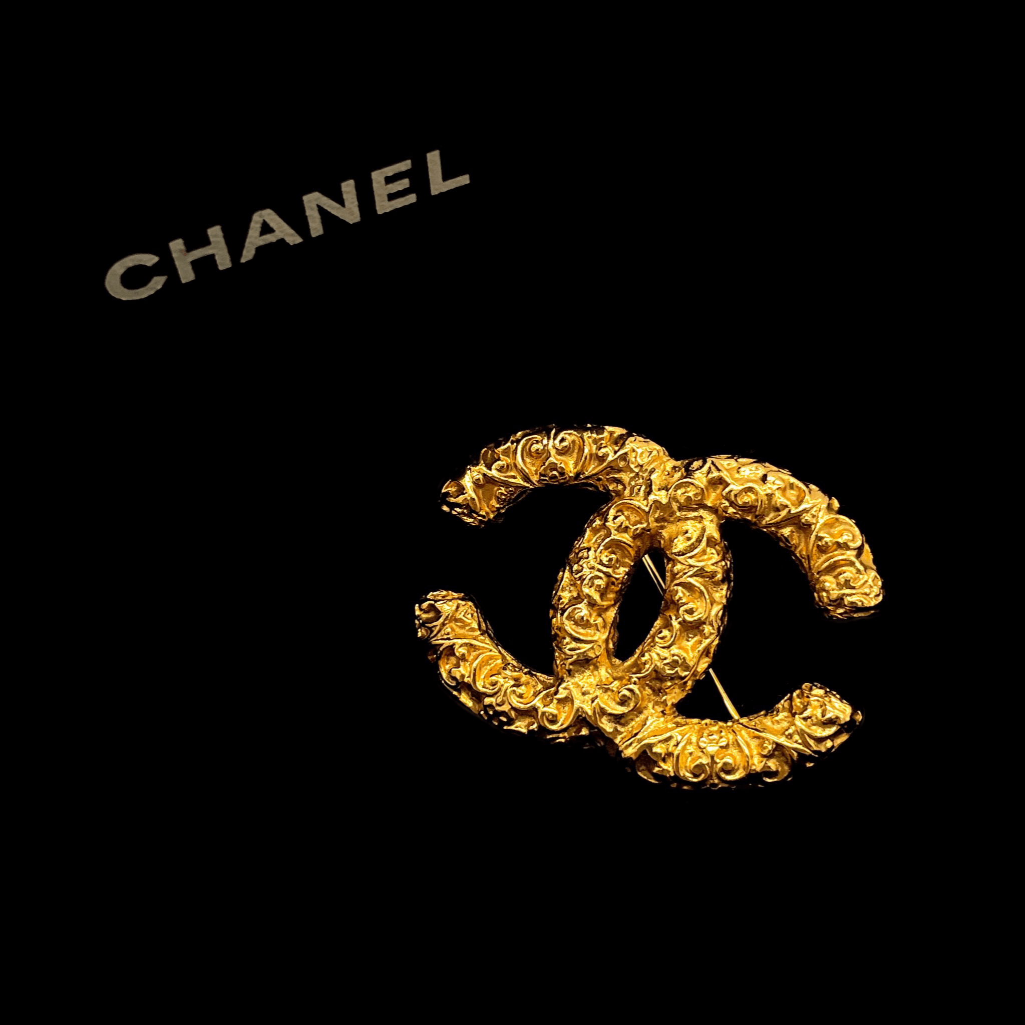 Chanel Chanel Coco Mark Lava Brooch Pm 93A Size ONE SIZE - 1 Thumbnail