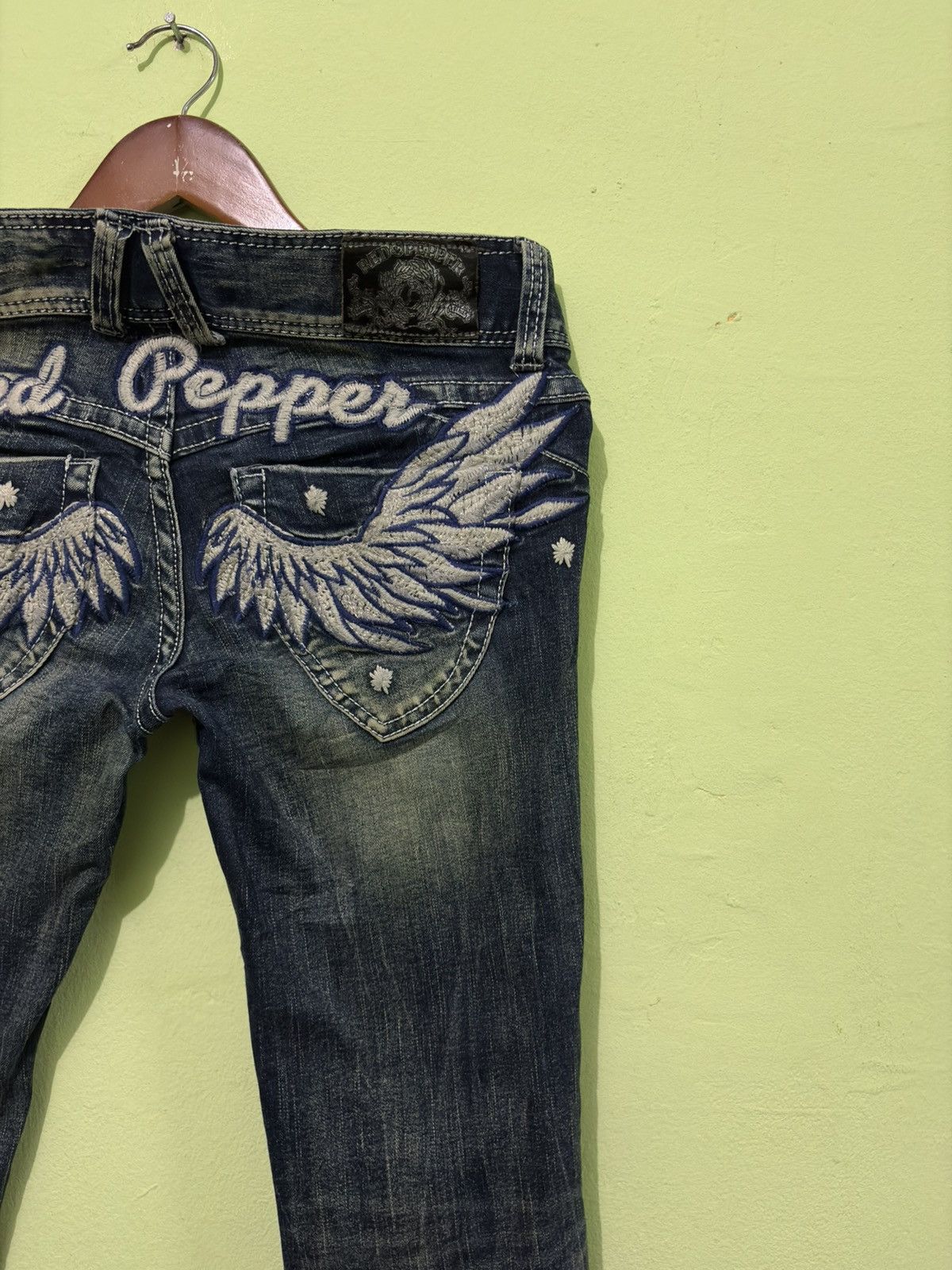 Japanese Brand Japanese Red Pepper Distressed Flared Denin Size US 32 / EU 48 - 10 Thumbnail
