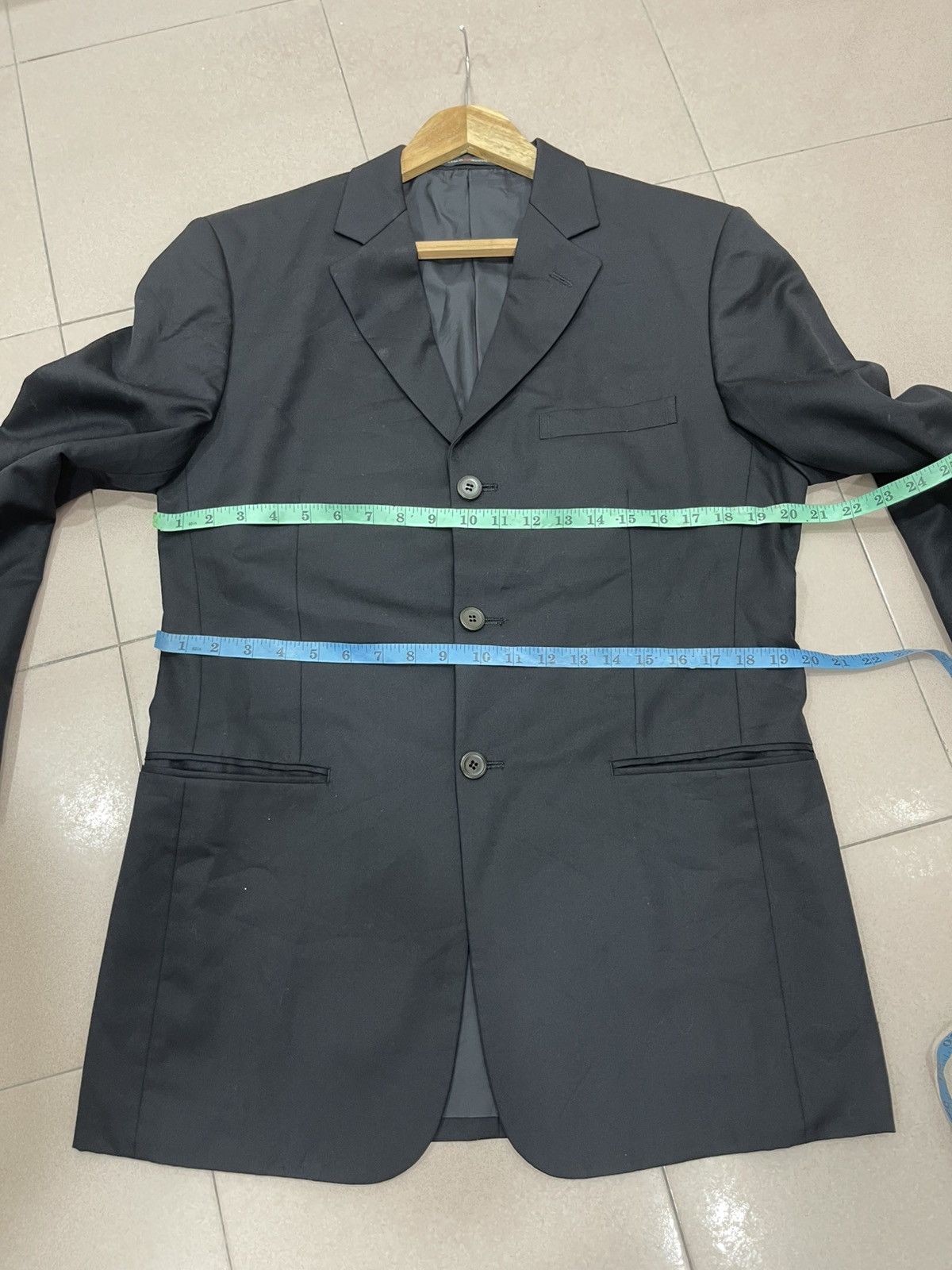 Jean Paul Gaultier Jean-Paul GUALTIER HOMME objet Wool Jacket Tailored 48M Size 48R - 10 Thumbnail