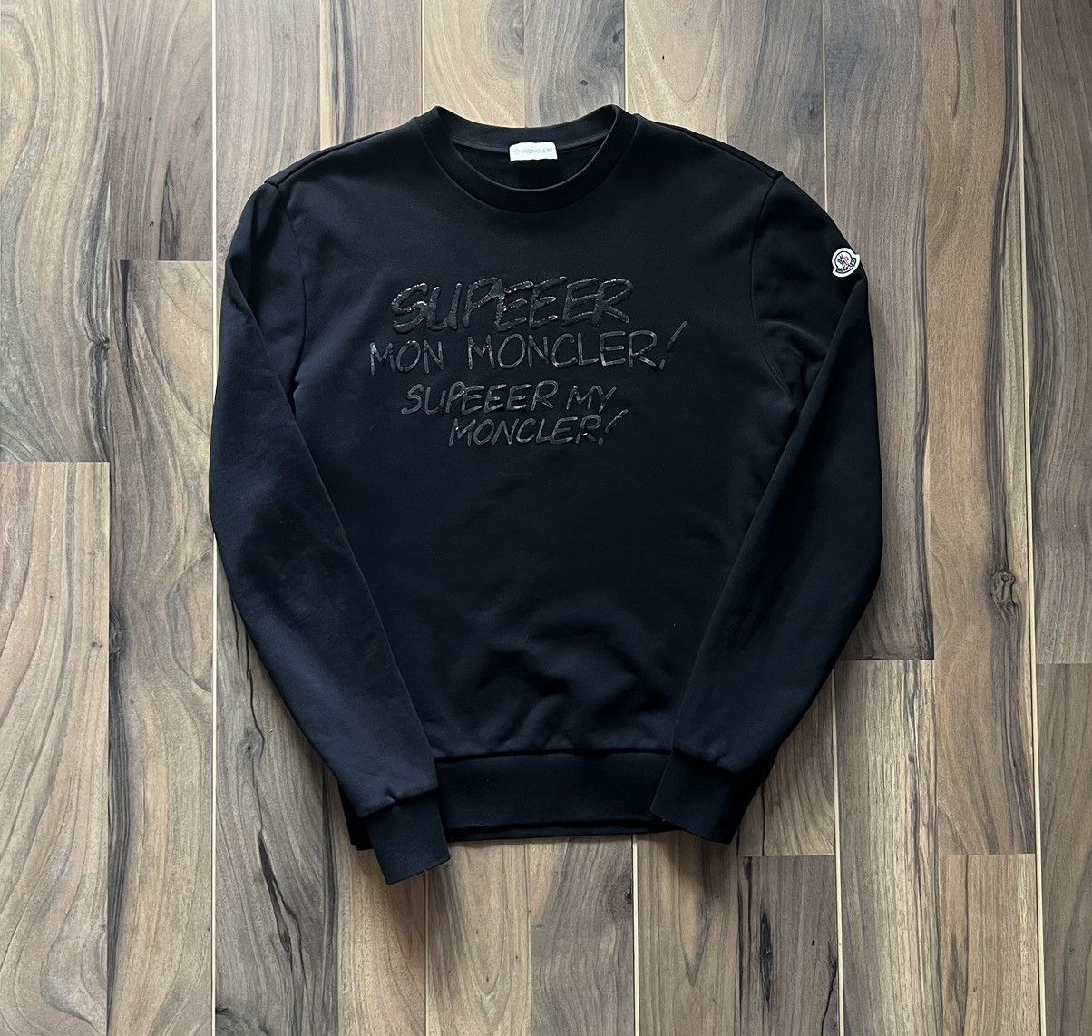 Moncler Moncler Sweatshirt Supeeer Sweater Logo Size US XL / EU 56 / 4 - 6 Thumbnail