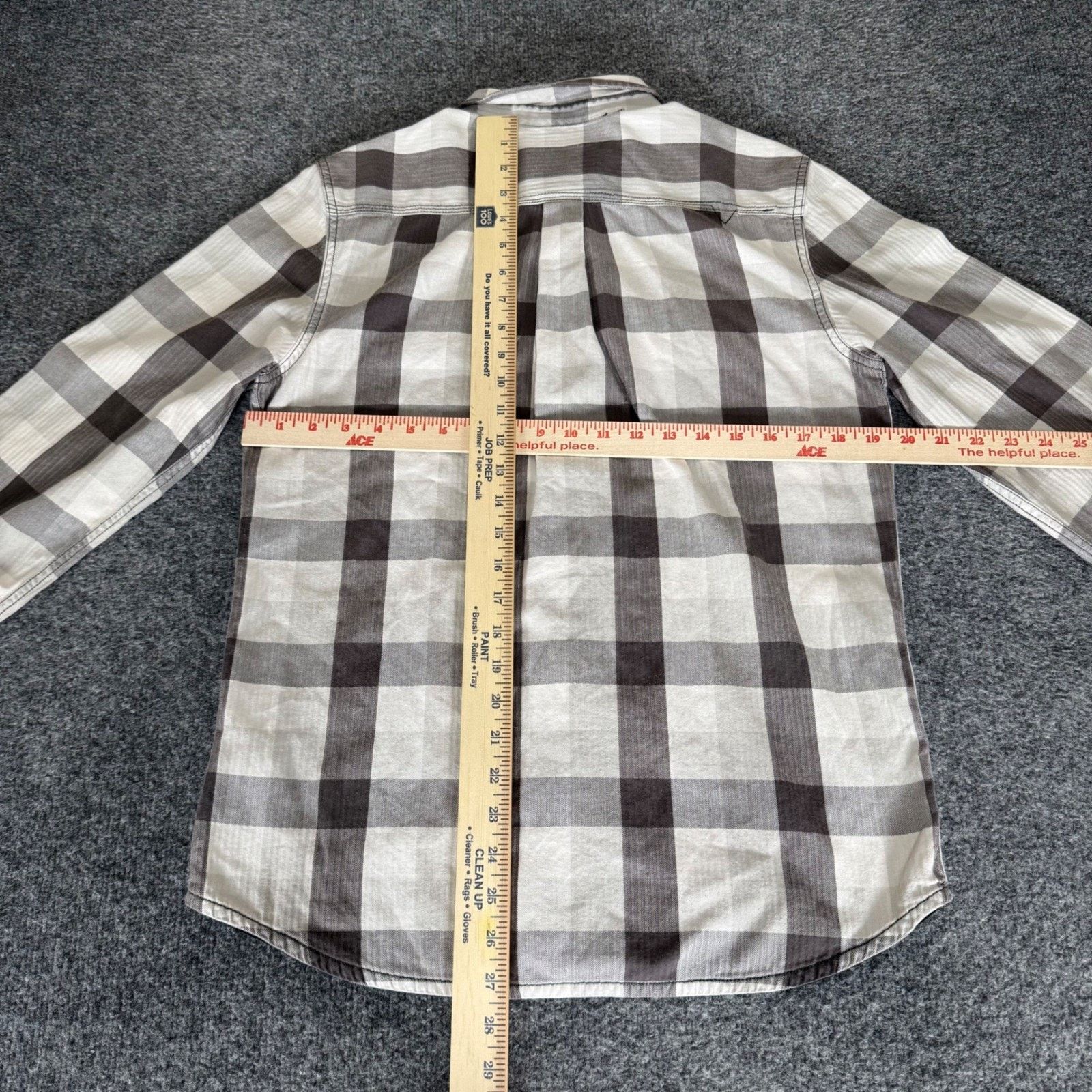 Vans Vans Mens Medium Grey Plaid Flannel Button Up Shirt Skate Size US M / EU 48-50 / 2 - 4 Thumbnail