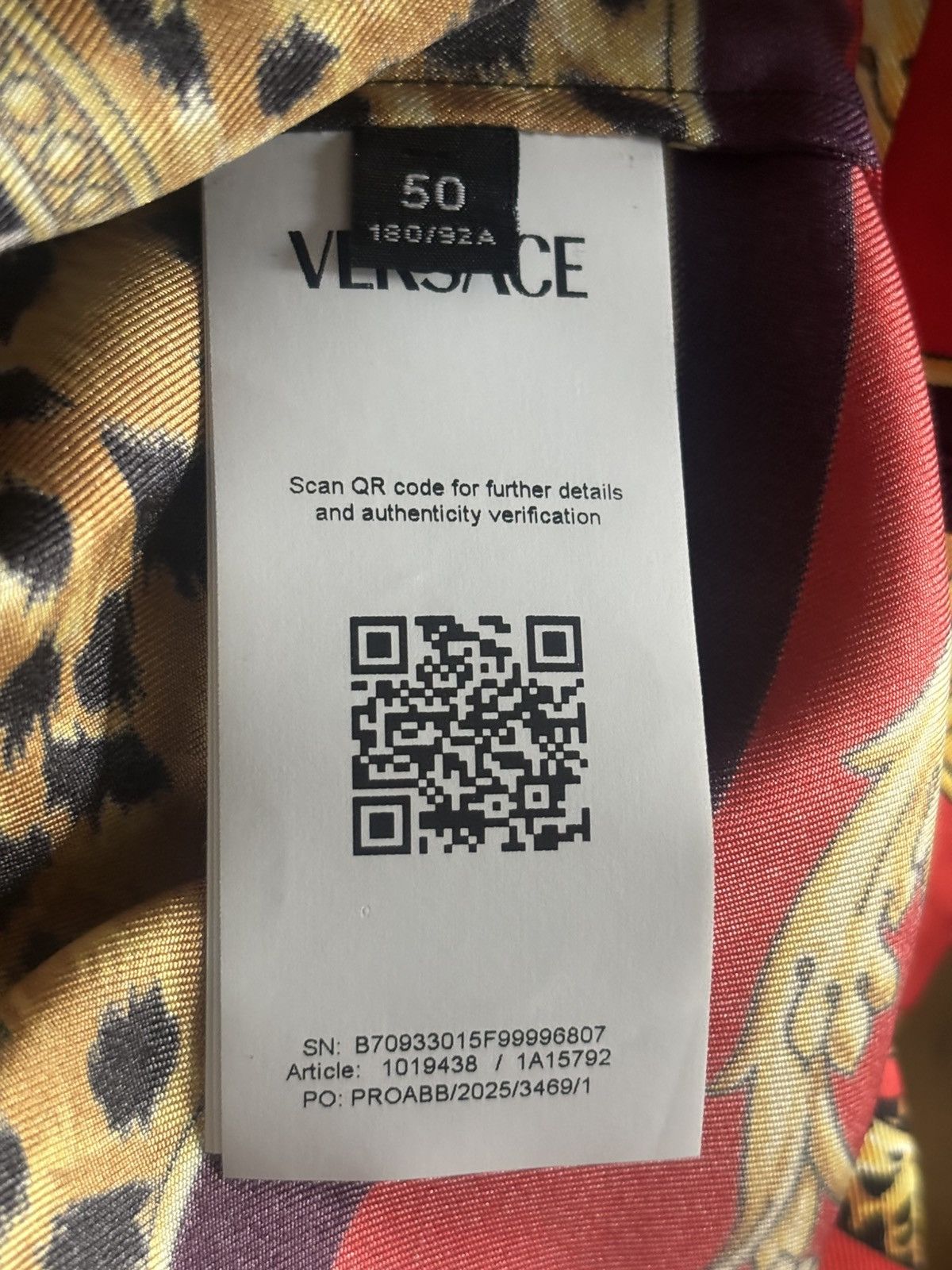 Versace Wild Cats silk shirt Size US M / EU 48-50 / 2 - 4 Thumbnail