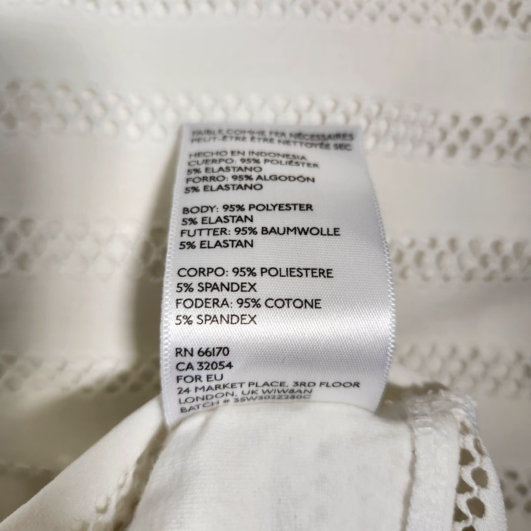Urban Outfitters Urban Outfitters Silence + Noise Ivory Bodycon Eyelet Cutout Mini Dress Sleeveless S Womens Size S / US 4 / IT 40 - 8 Thumbnail