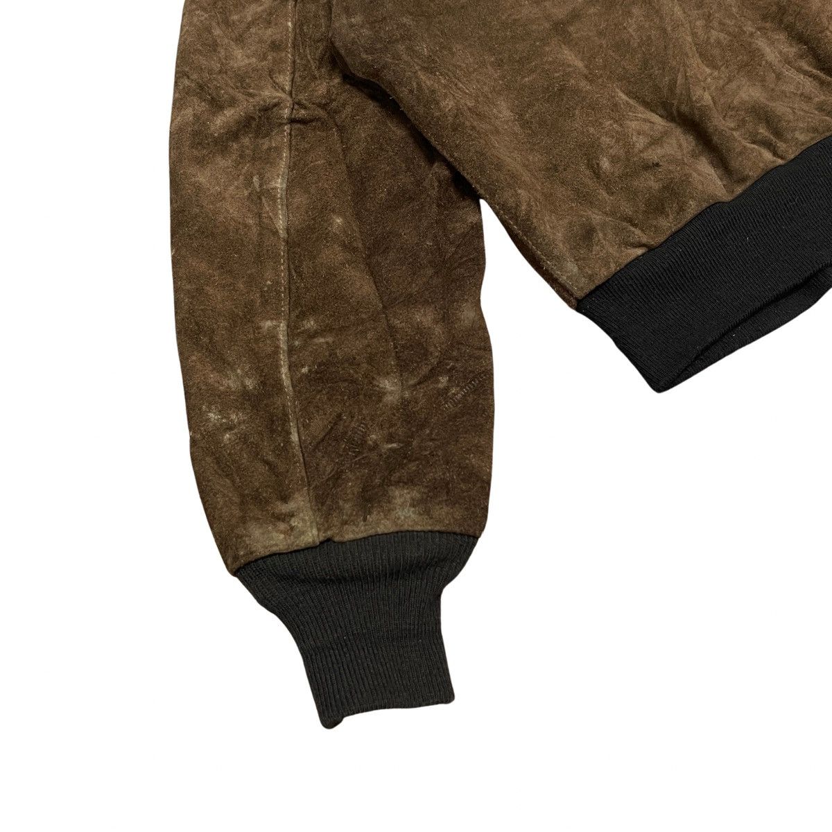 Schott Vintage Schott NYC Made in USA Suede Leather Bomber Jacket Size US M / EU 48-50 / 2 - 19 Thumbnail