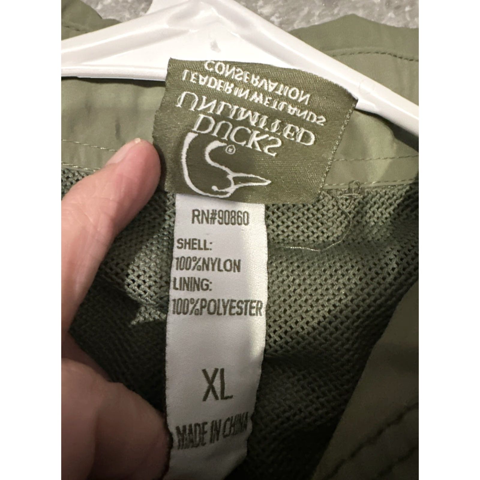 Hunter Ducks Unlimited Men's Hunter Olive Green Lightweight Vented Button-Down XL Shirt Size US XL / EU 56 / 4 - 4 Thumbnail