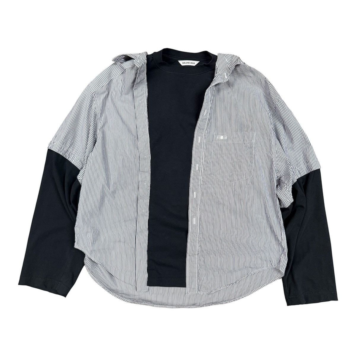 Balenciaga Trompe l’oeil button up Size US M / EU 48-50 / 2 - 1 Thumbnail