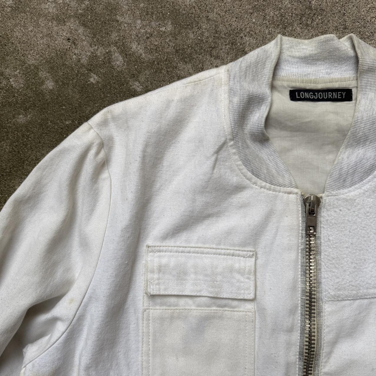 LongJourney longjourney white patchwork bomber jacket leather ma-1 Size US XL / EU 56 / 4 - 3 Thumbnail