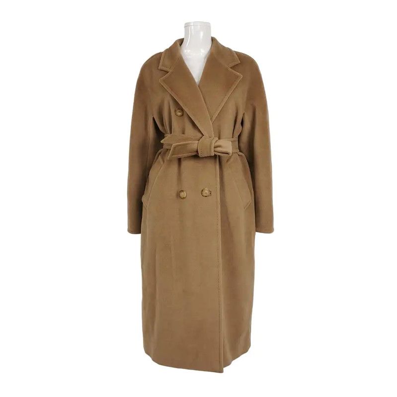 Max Mara MaxMara Camel Wool Blend Long Coat 0089 Size S / US 4 / IT 40 - 1 Thumbnail