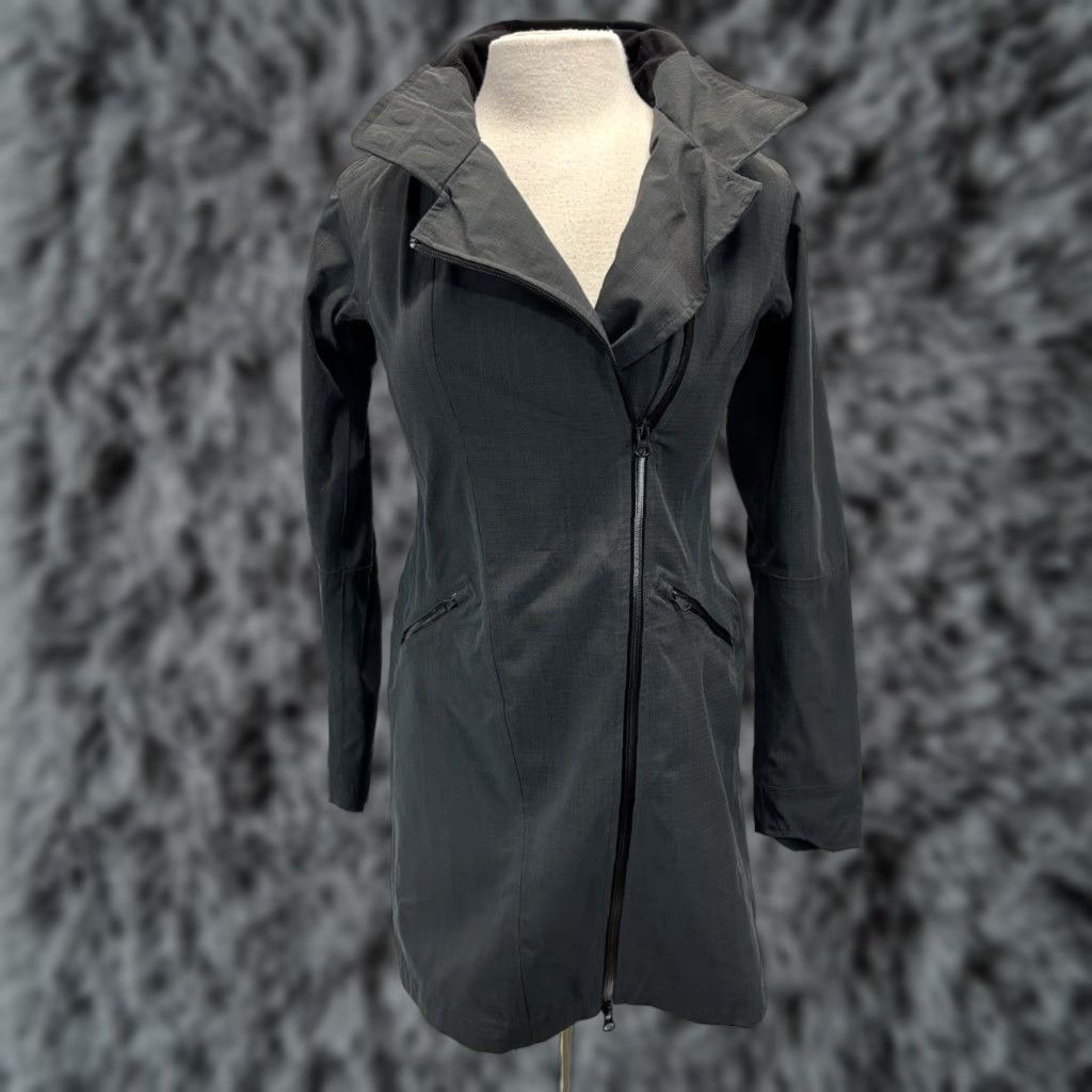 Athleta Athleta Jacket Sz XXS Gray Waterproof Wetlands Trench Rain Coat Outdoor No Hood Size XXS / US 00 / IT 34 - 1 Thumbnail