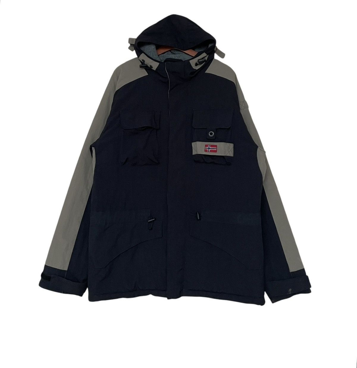 Napapijri × Vintage Vintage Brand Napapijri Hoodie Jacket 2000s Size US XL / EU 56 / 4 - 1 Thumbnail