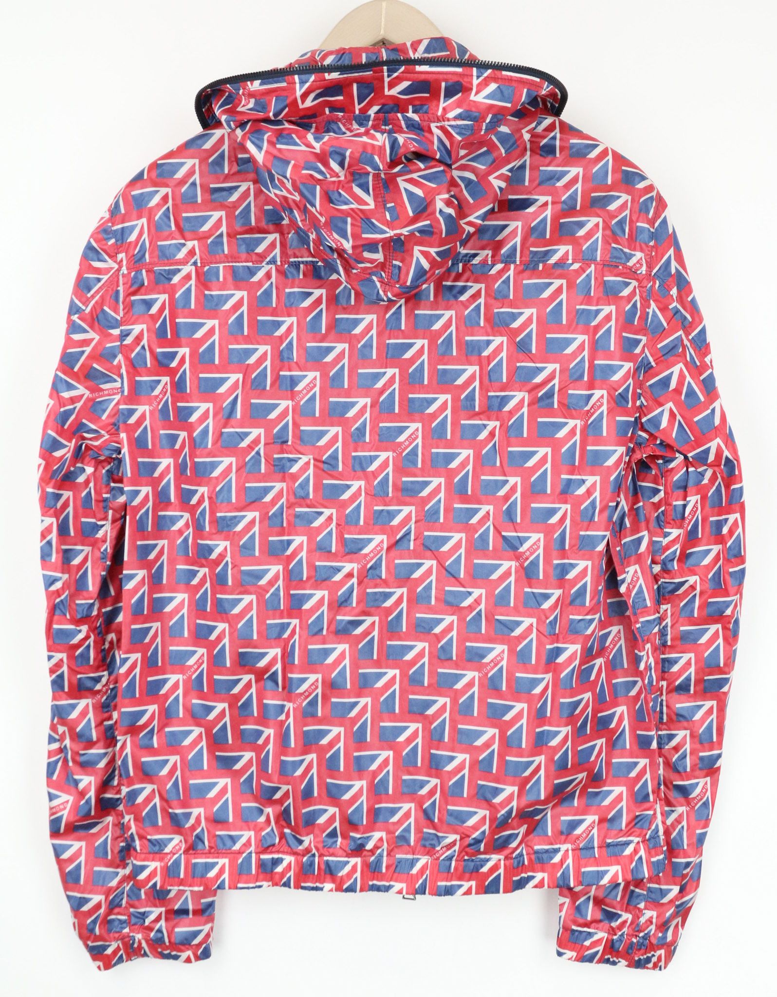 John Richmond IT48 Red Graphic Hooded Full Zip Jacket 73996 Size US M / EU 48-50 / 2 - 2 Thumbnail