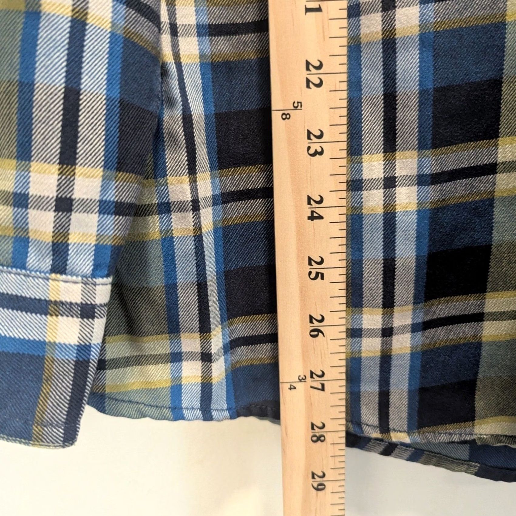 Eddie Bauer Eddie Bauer Plaid Shirt Long Sleeve Button-Down Classic Fit Men's M Blue Yellow Size US M / EU 48-50 / 2 - 6 Thumbnail