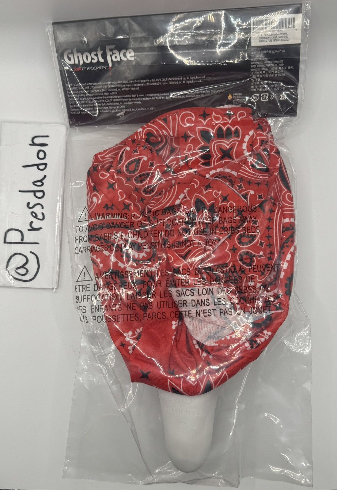 Supreme Supreme X Ghost Face mask Size ONE SIZE - 2 Thumbnail