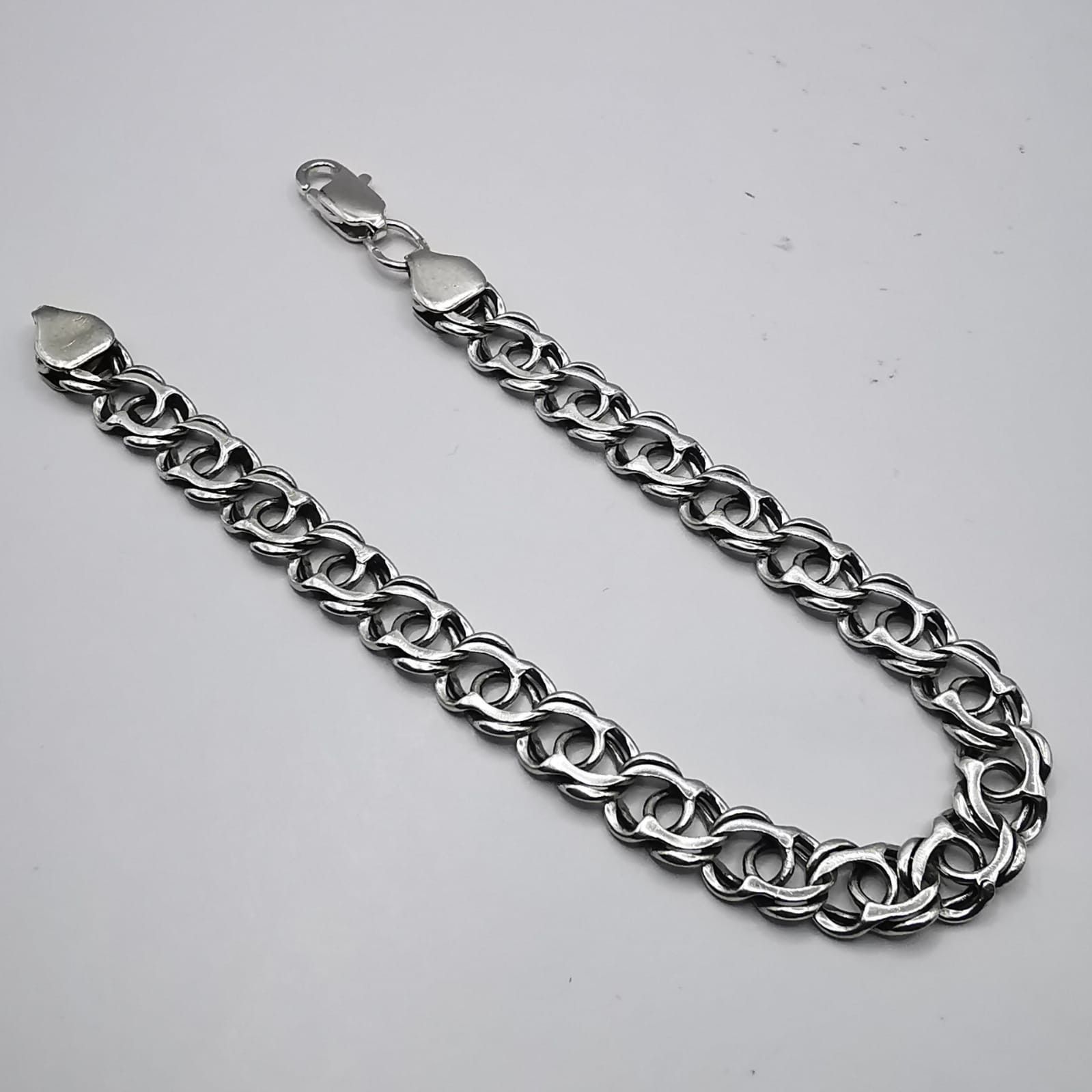 Sterling Silver Vintage Bracelet Jewelry,925 Sterling Silver 14,72g Size ONE SIZE - 2 Thumbnail