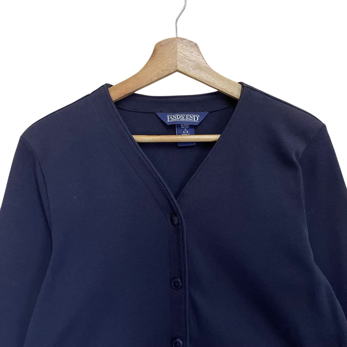 Japanese Brand × Lands' End × Vintage Vintage 90’s LAND END Button Sweater Size US S / EU 44-46 / 1 - 4 Thumbnail