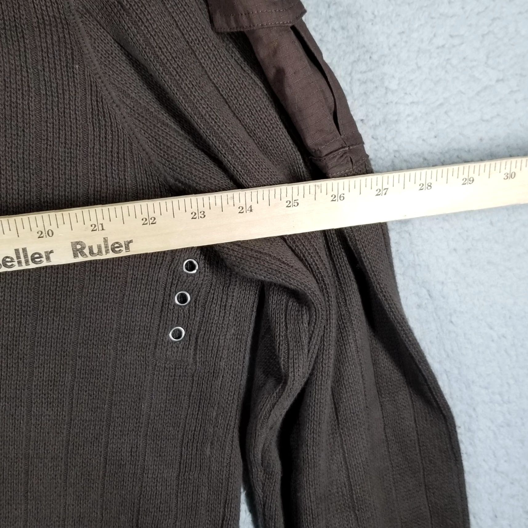 Eddie Bauer VINTAGE Eddie Bauer Sweater Henley Mens Tall Large Brown Utility Pocket Size US L / EU 52-54 / 3 - 7 Thumbnail