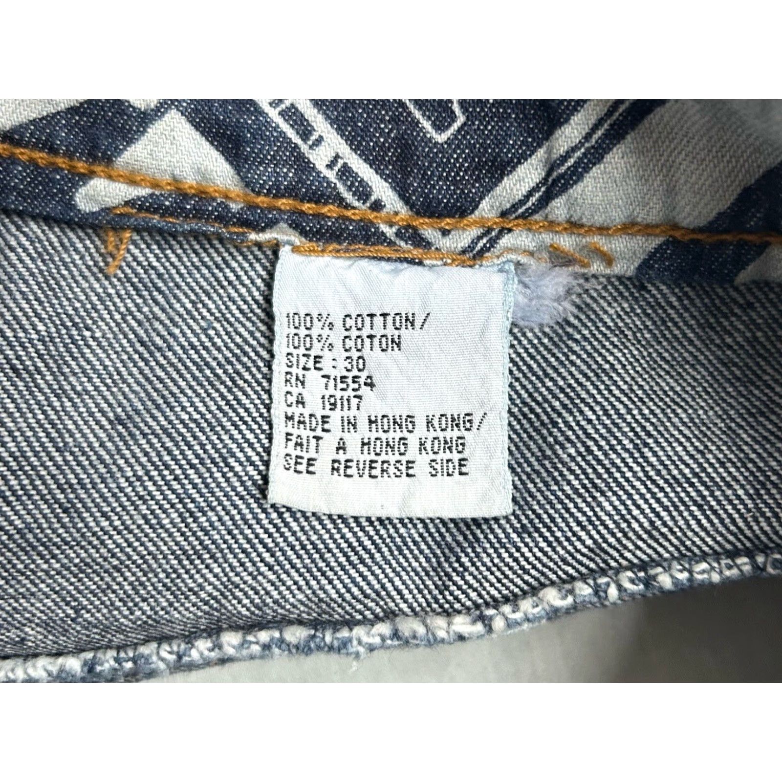 Wrangler VINTAGE Wrangler Denim Shorts Mens 30 90s Deadstock NWT Cotton Denim Blue 7” Inseam 12.5” Rise 12.5" Leg Opening Size US 30 / EU 46 - 6 Thumbnail