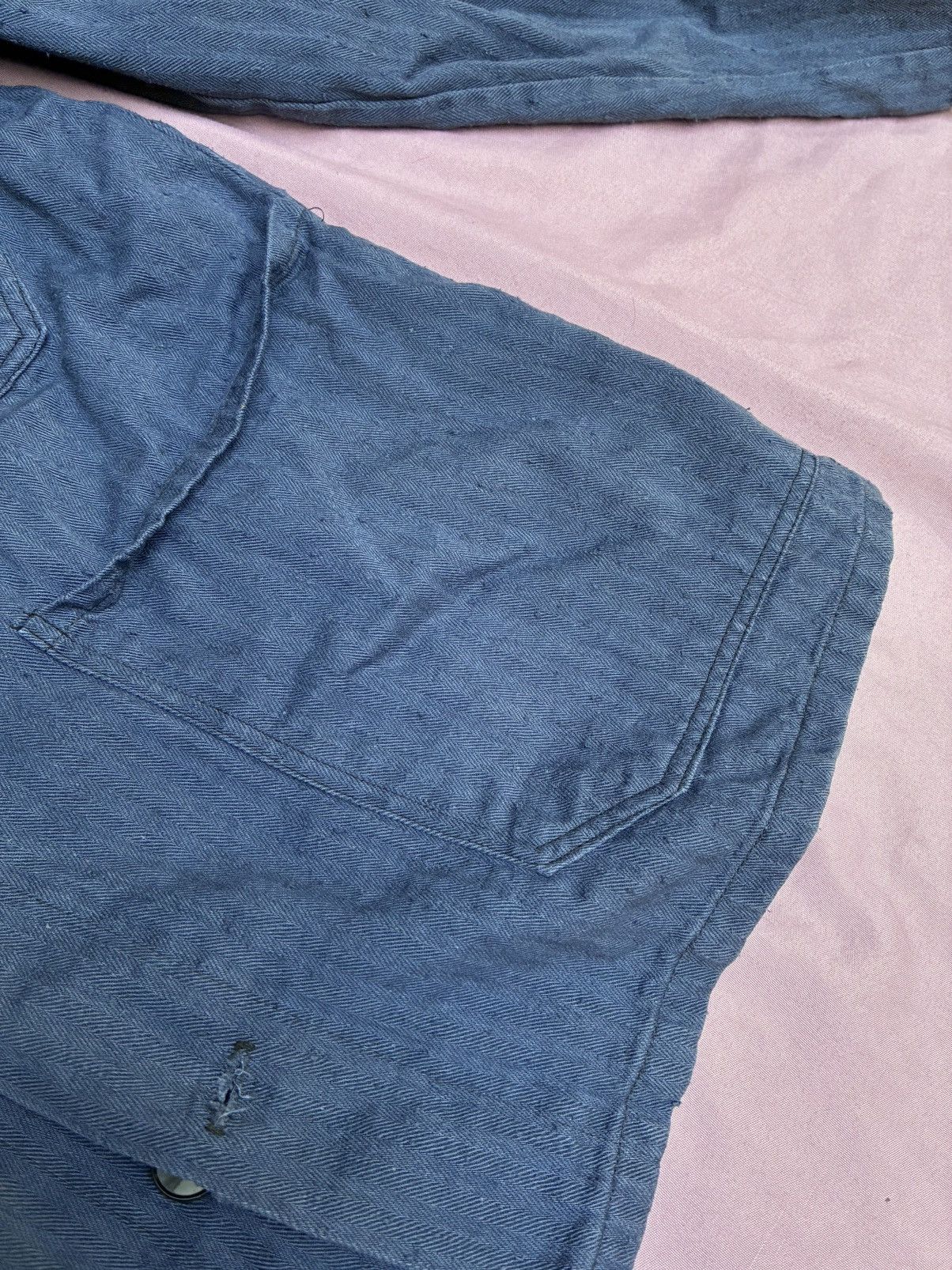 Other SELVEDGE NEP HBT CHORE JACKET, dated from 60s or 70s Size US XS / EU 42 / 0 - 7 Thumbnail