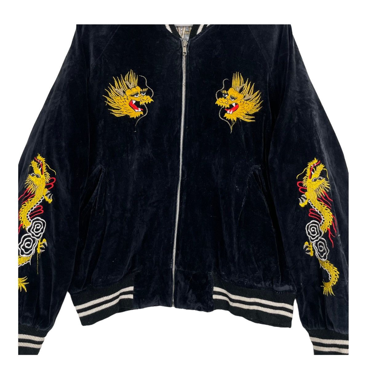 Japanese Brand × Vintage 💥VINTAGE YOKOSUKA WEST PAC TOUR VELVET JACKET Size US M / EU 48-50 / 2 - 6 Thumbnail