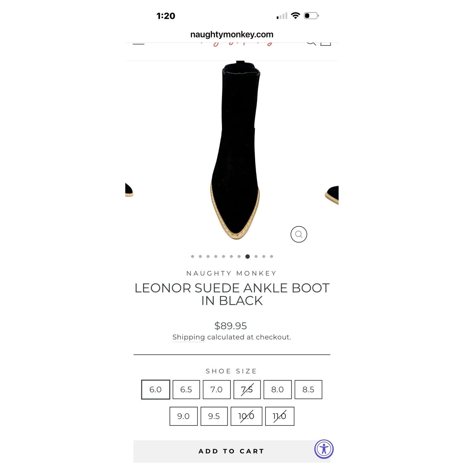 Other NAUGHTY MONKEY SUEDE ANKLE BOOT Size US 10 / IT 40 - 5 Thumbnail