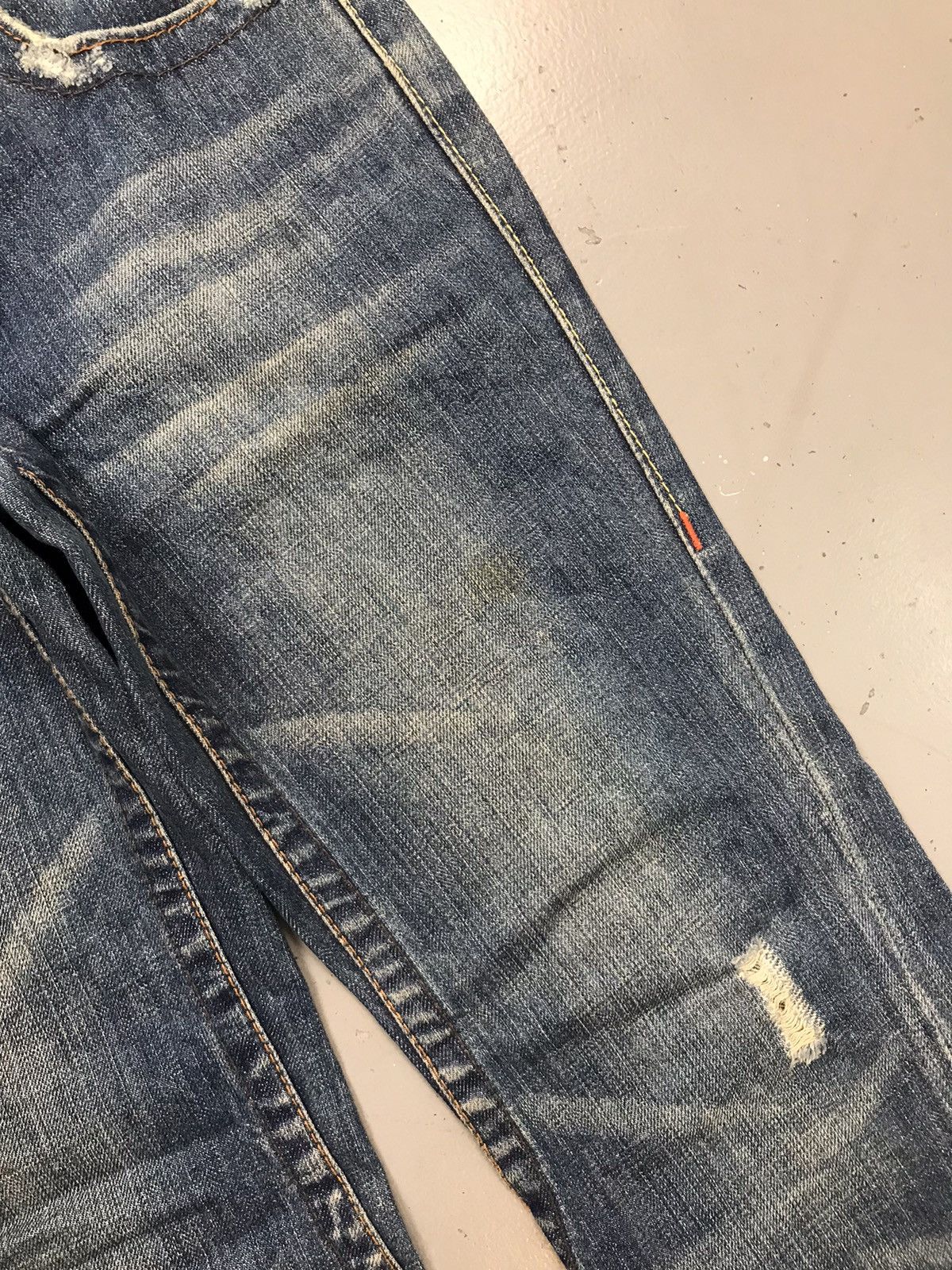 Designer Vintage true vintage distressed bootcut denim Size 30" / US 8 / IT 44 - 7 Thumbnail
