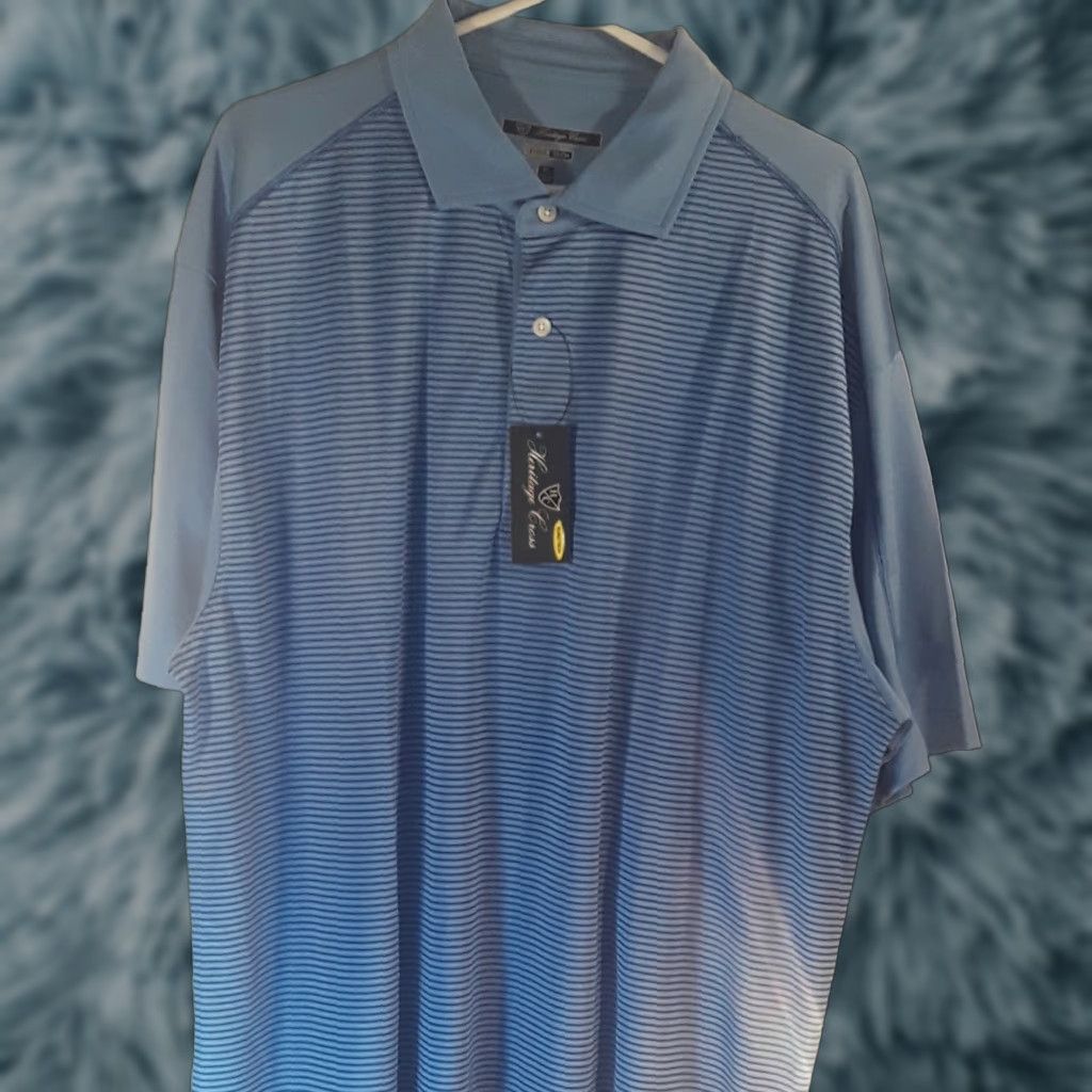 Vintage NWT XL BLUE ON BLUE COLLAR SHIRT Heritage Cross euro tech 11e shirt vest blue 26x32 & blue vest Mens XL Blue Shirt Size US XL / EU 56 / 4 - 1 Thumbnail