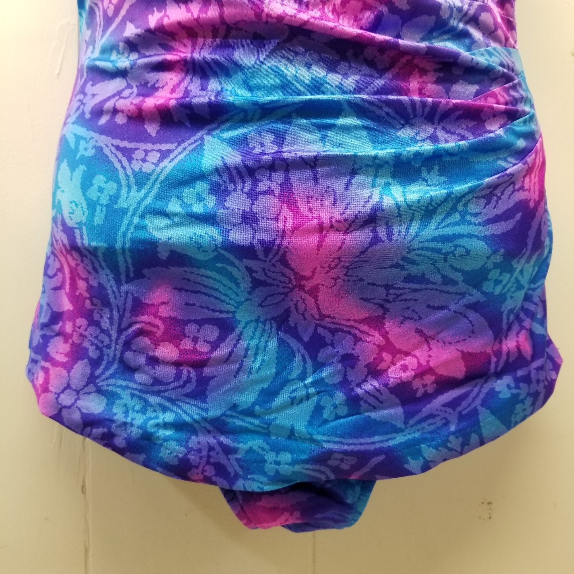 Other Maxine Hollywood Vintage 18 Bathing Suit One Pc Swim Tropica Size ONE SIZE - 8 Thumbnail