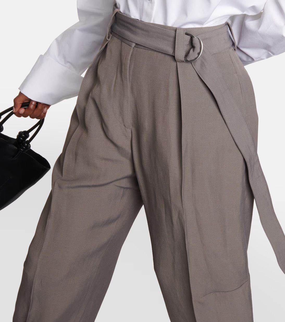 Jil Sander o1y1025 Casual Pant in Gray Size 28" / US 6 / IT 42 - 4 Thumbnail
