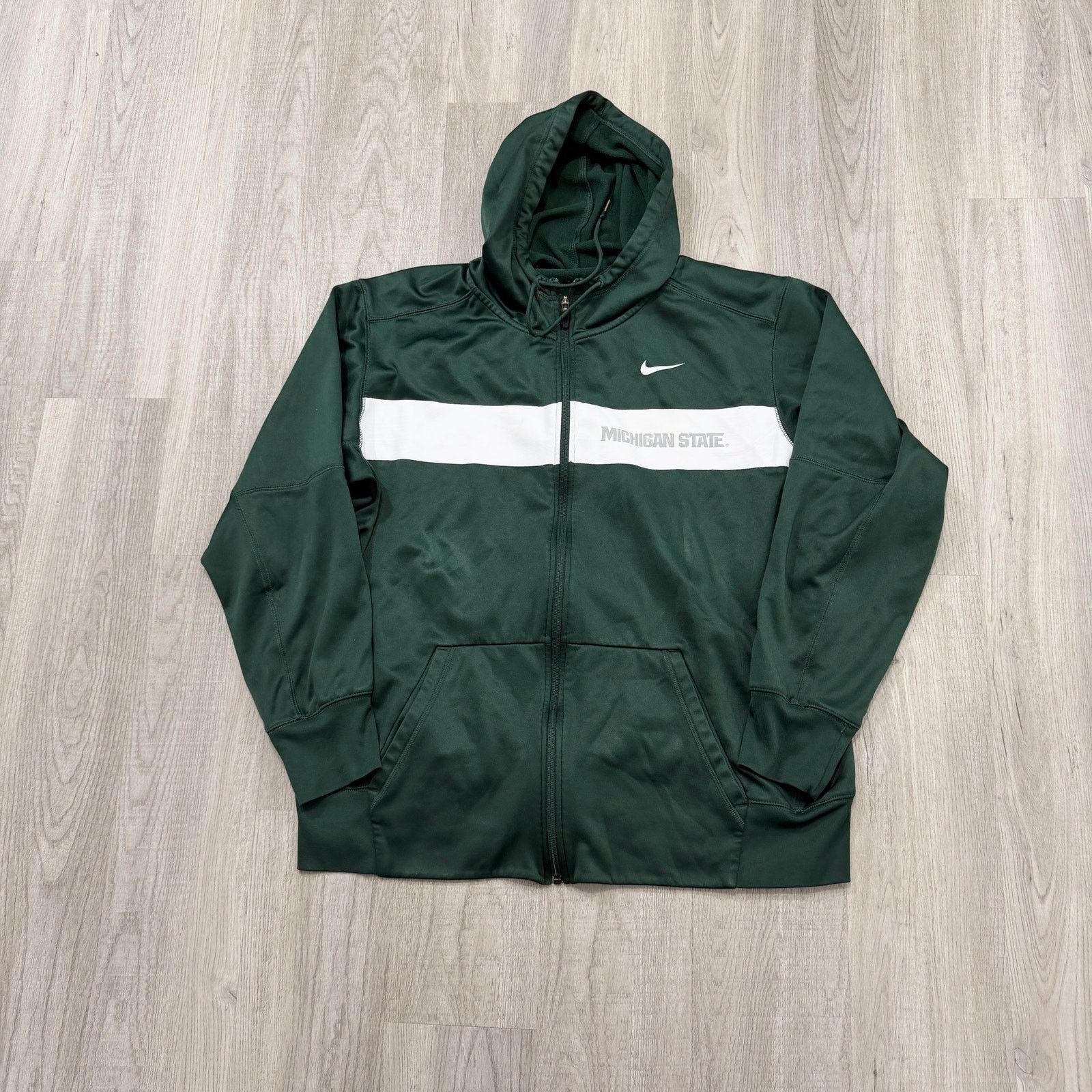 Nike Nike Michigan State Spartans Hooded Jacket Men's Extra Large Size US XL / EU 56 / 4 - 1 Thumbnail