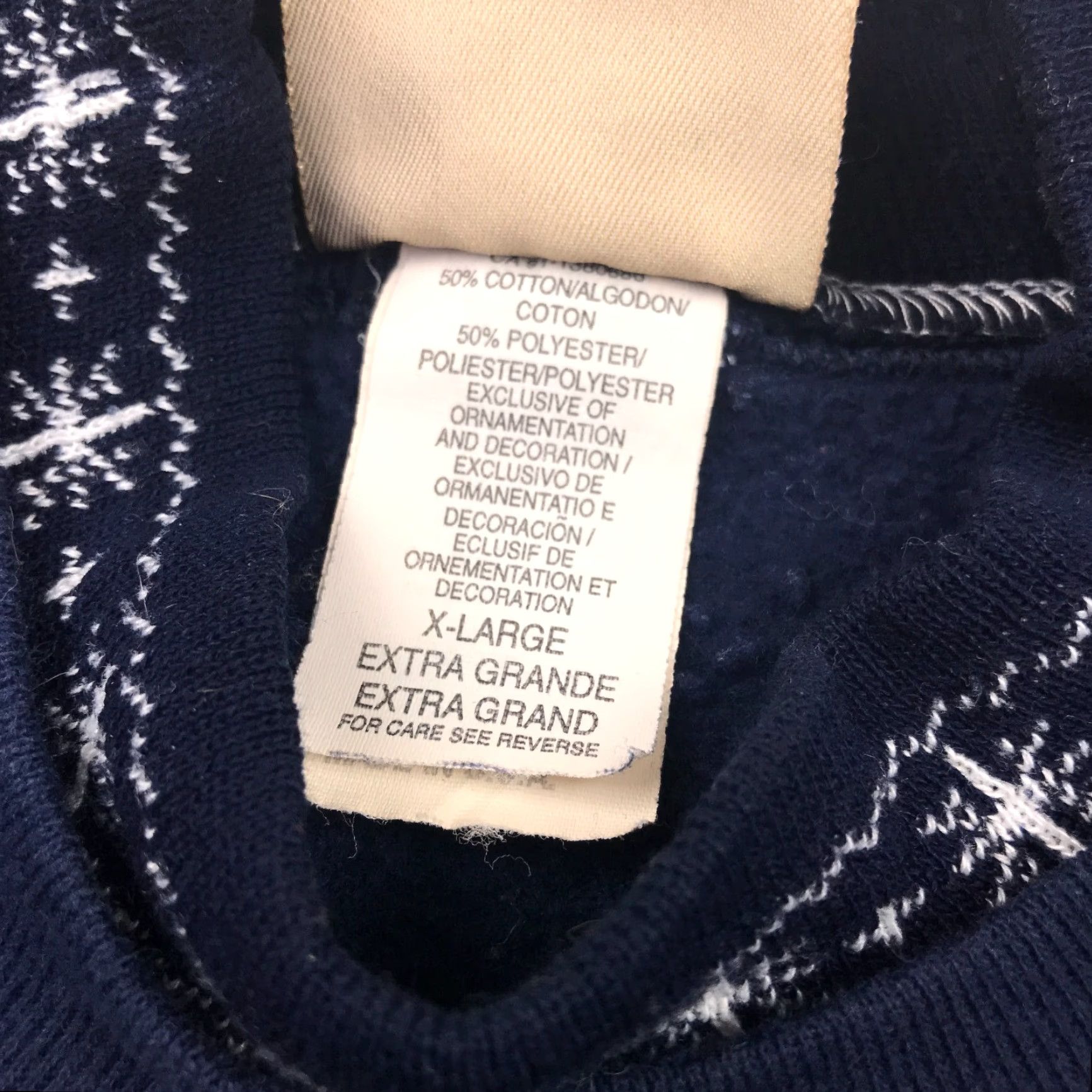 Vintage VINTAGE Top Stitch Sweatshirt XL Blue Winter Song Birds Christmas Womens Size XL / US 12-14 / IT 48-50 - 6 Thumbnail