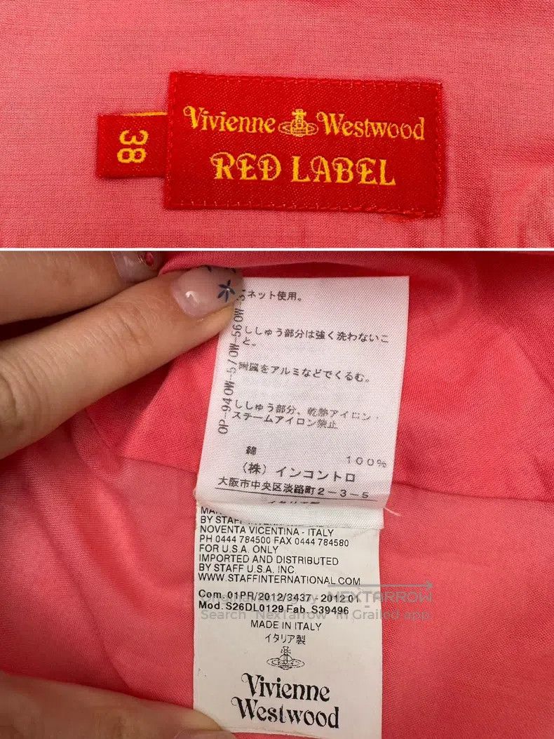 Vivienne Westwood Vivienne Westwood Pink Asymmetrical Short Sleeve Tailored Size XS / US 0-2 / IT 36-38 - 8 Thumbnail