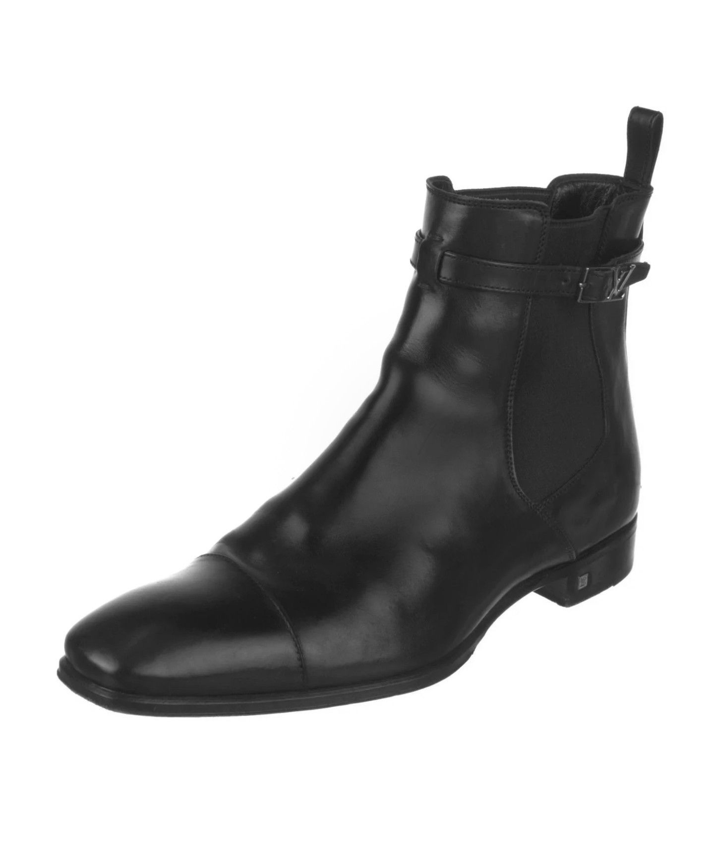 Louis Vuitton LOUIS VUITTON Boots Leather Shoes Ankle Logo LV Black 43 Size US 10 / EU 43 - 3 Thumbnail