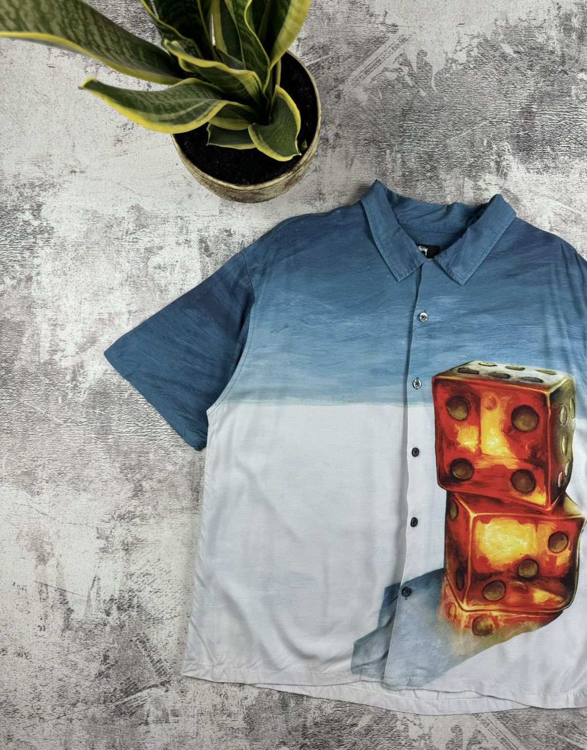 Stussy Vintage Stussy Japanese Dice Painting Rayon 8 Ball Shirt Size US M / EU 48-50 / 2 - 2 Thumbnail