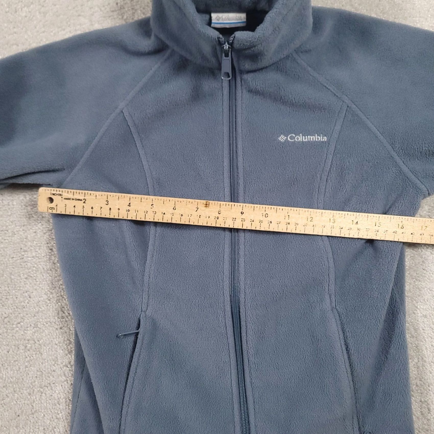 Vintage Columbia Pullover Womens XS Blue Fleece Full Zip Mock Neck Long Sleeve Top Size XS / US 0-2 / IT 36-38 - 3 Thumbnail
