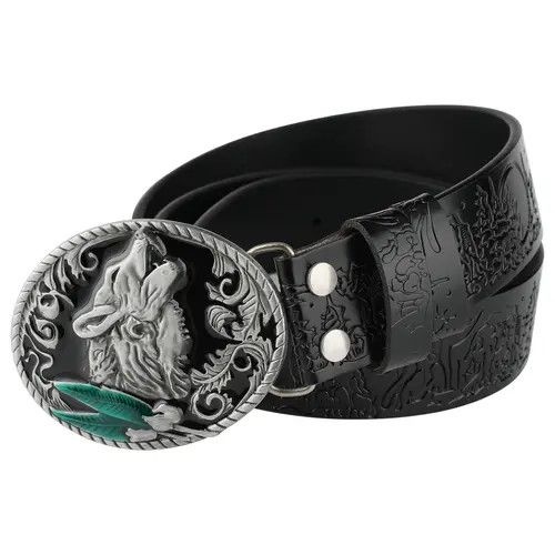 Designer Matchless Vintage Belt Riveted Belts Menswear Accessories Size ONE SIZE - 3 Thumbnail