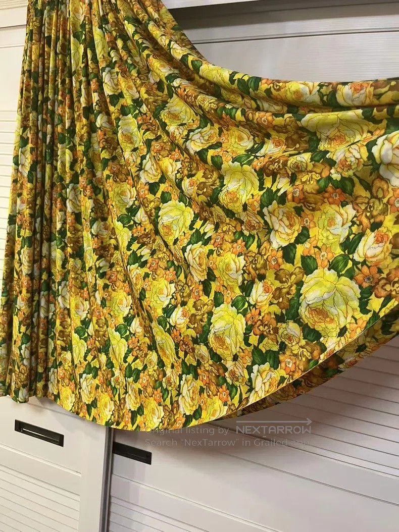 Vetements Vetements size S Yellow Floral Skirt Size 23" - 4 Thumbnail