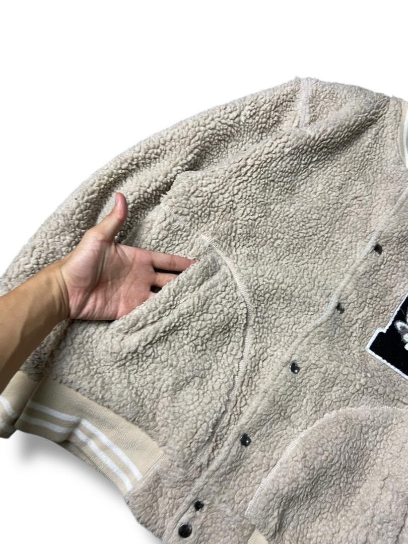 Japanese Brand B One Soul x Duck Dude Quackers Fleece Varsity Jacket (137) Size US L / EU 52-54 / 3 - 4 Thumbnail
