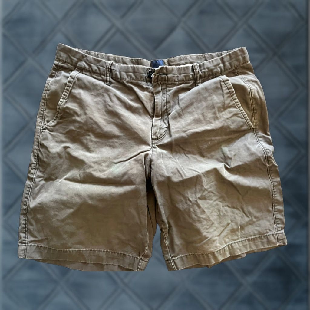 Gap VINTAGE Gap Shorts Men Chino Casual 35 10” Brown Cotton 100% Size 35 Mens Size US 35 - 1 Thumbnail