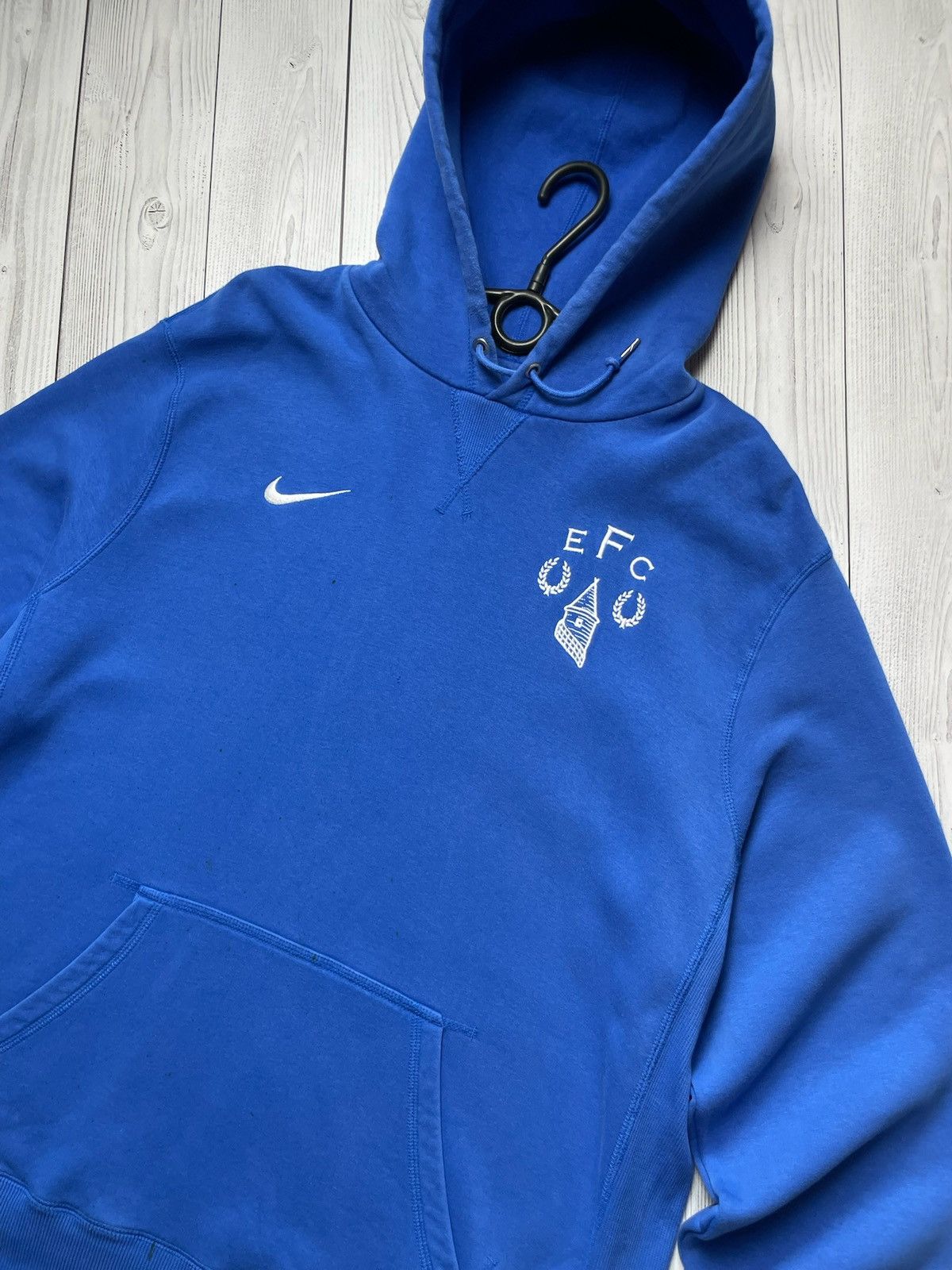 Nike × Vintage Vintage Nike Everton soccer hoodie size XXL logo rare Size US XXL / EU 58 / 5 - 2 Thumbnail
